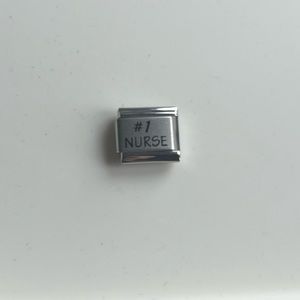 UBERRY #1 Nurse Italian Charm for modular bracelet